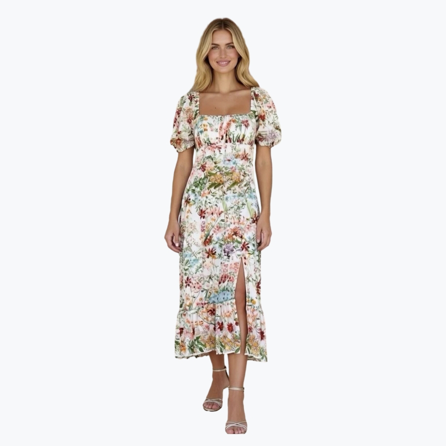 White Los Angeles Atelier & Other Stories Linen Long Dress