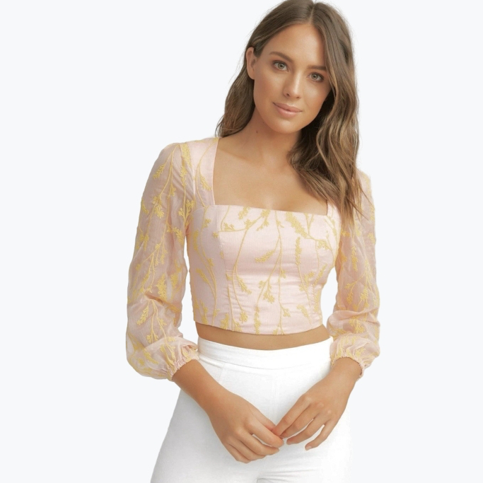 Pastel Pink Kookai Polyester Top