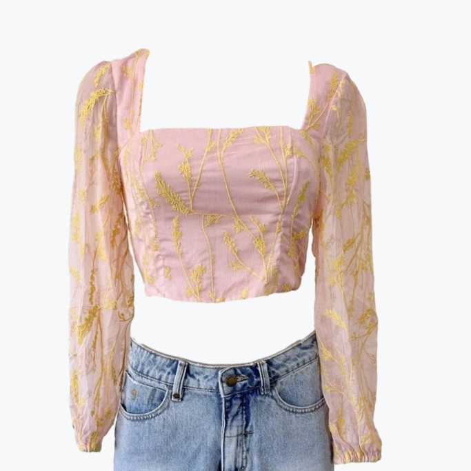 Pastel Pink Kookai Polyester Top