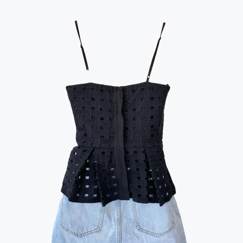 Black Alannah Hill Cotton Top