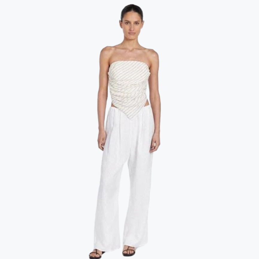 White Dissh Cotton Top