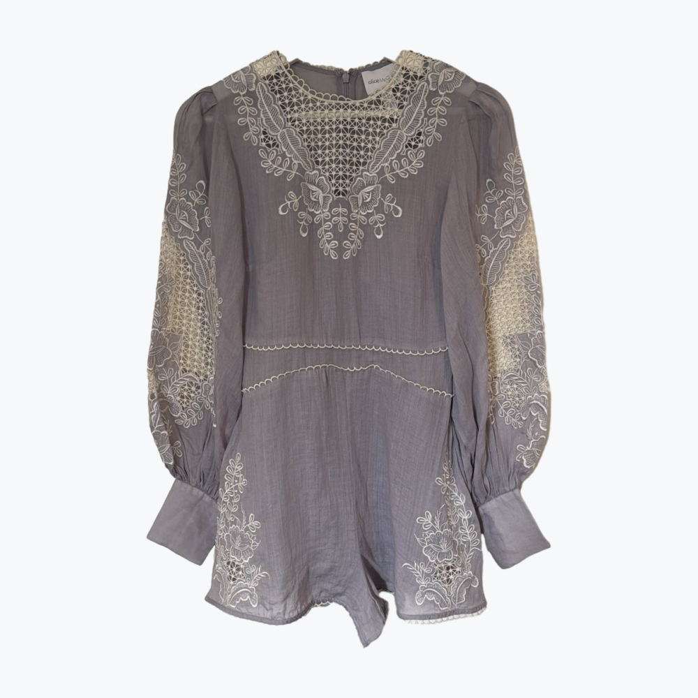 Purple Alice Mccall Cotton Jumpsuit