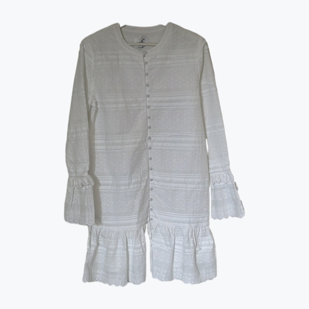 White Sir The Label Cotton Knee Length Dress