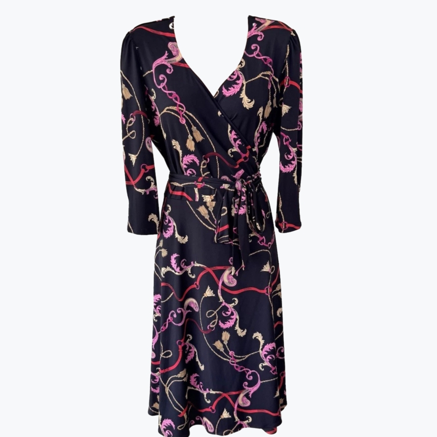 Black L&f Australia Polyester Knee Length Dress