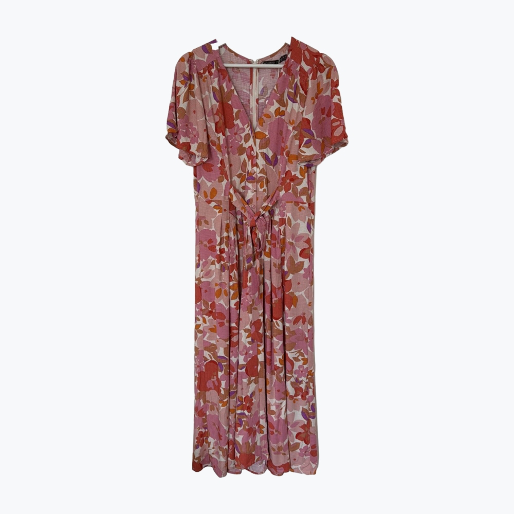 Pink Mister Zimi Viscose Long Dress