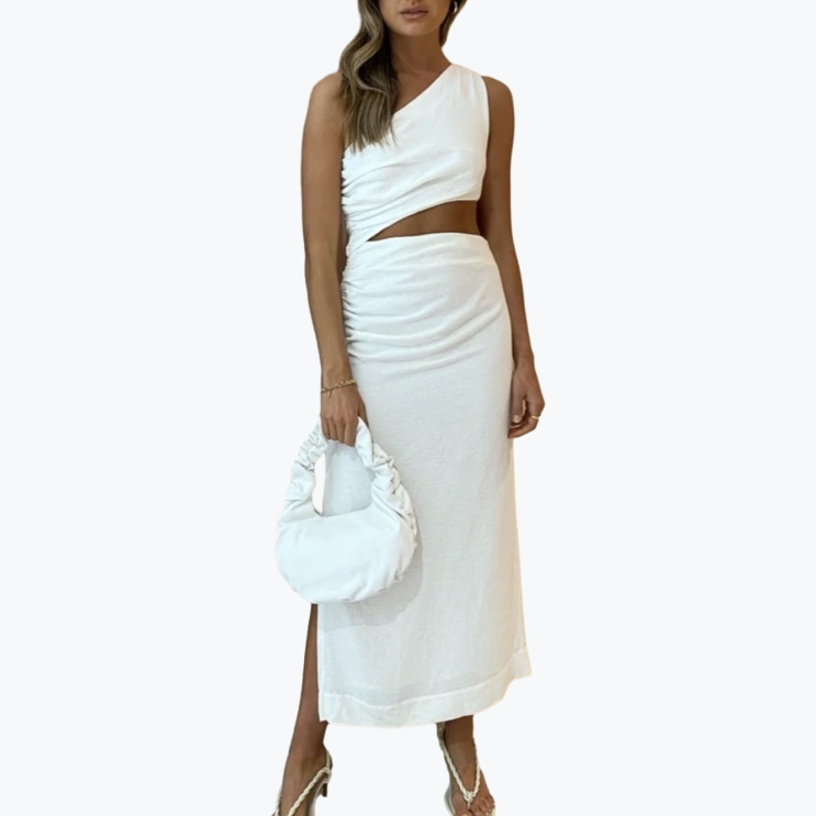 White Sir The Label Viscose Long Dress