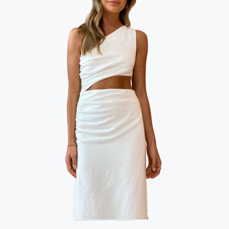 White Sir The Label Viscose Long Dress