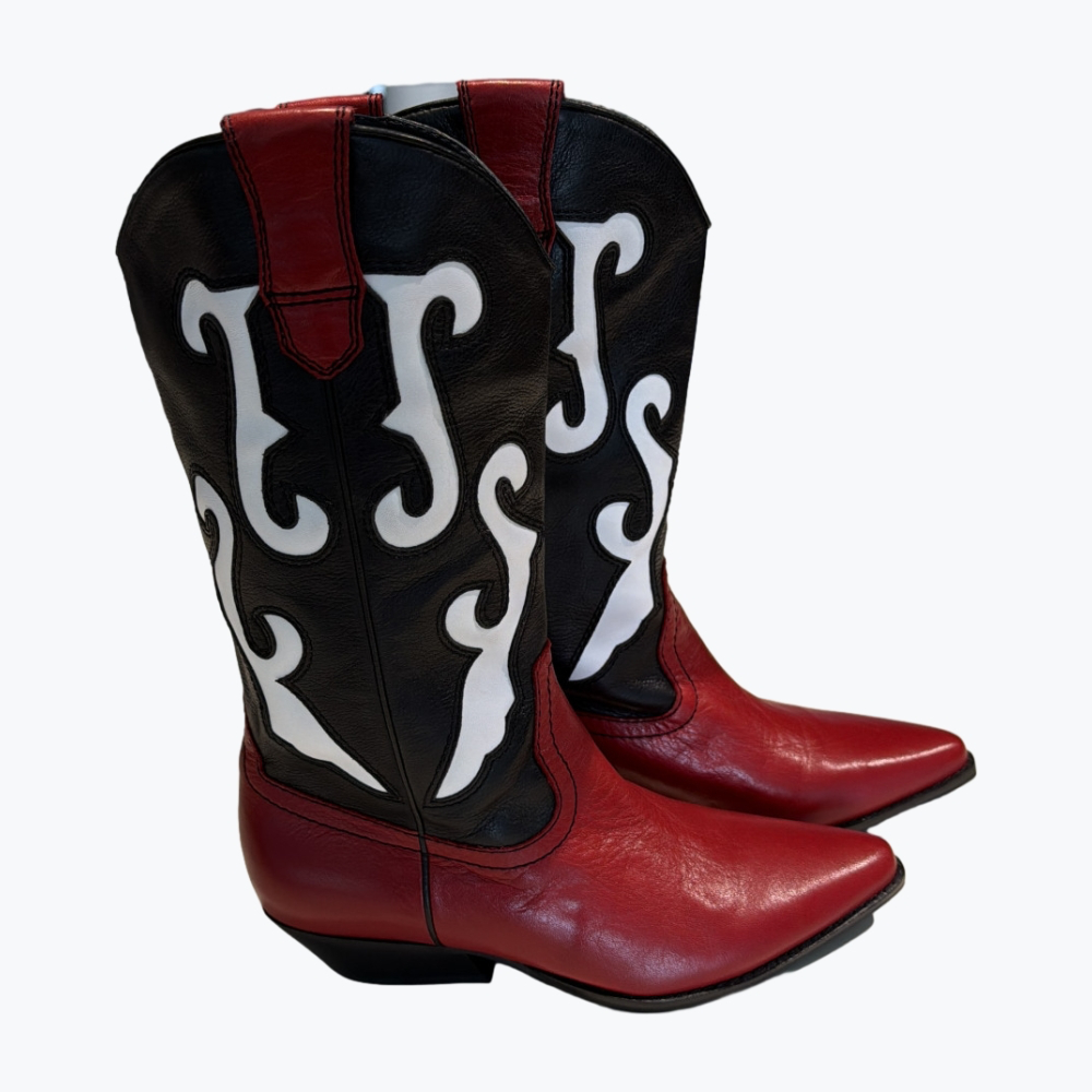 Red Wittner Leather Boots