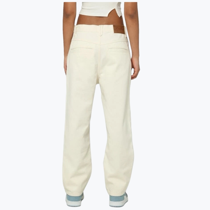 White Denim Loiter Cotton Boyfriend Jeans