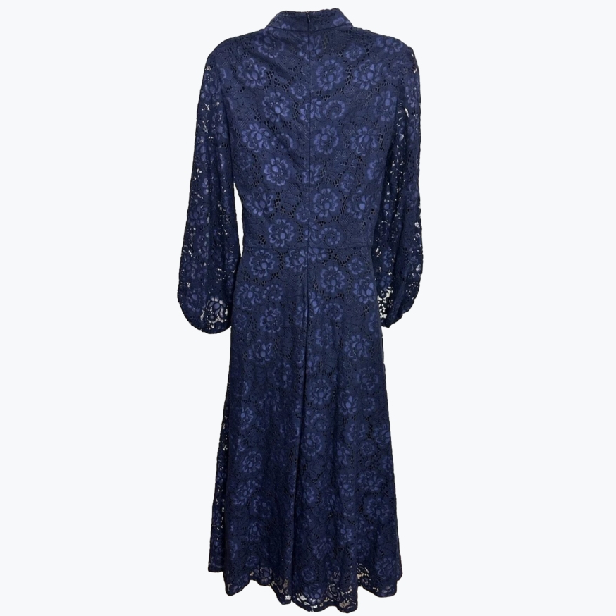 Purple Cue Polyester Long Dress