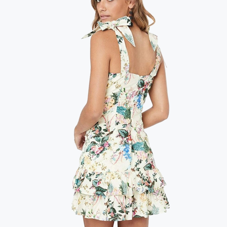 Cream Tigerlily Cotton Mini Dress