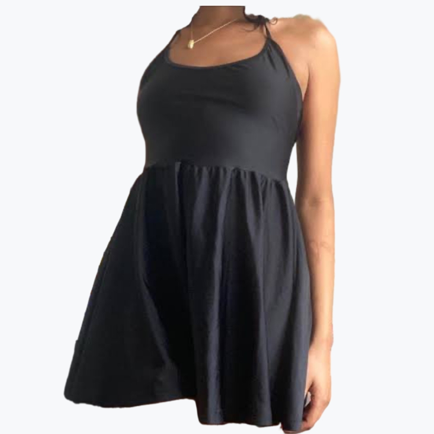 Black American Apparel Polyester Mini Dress