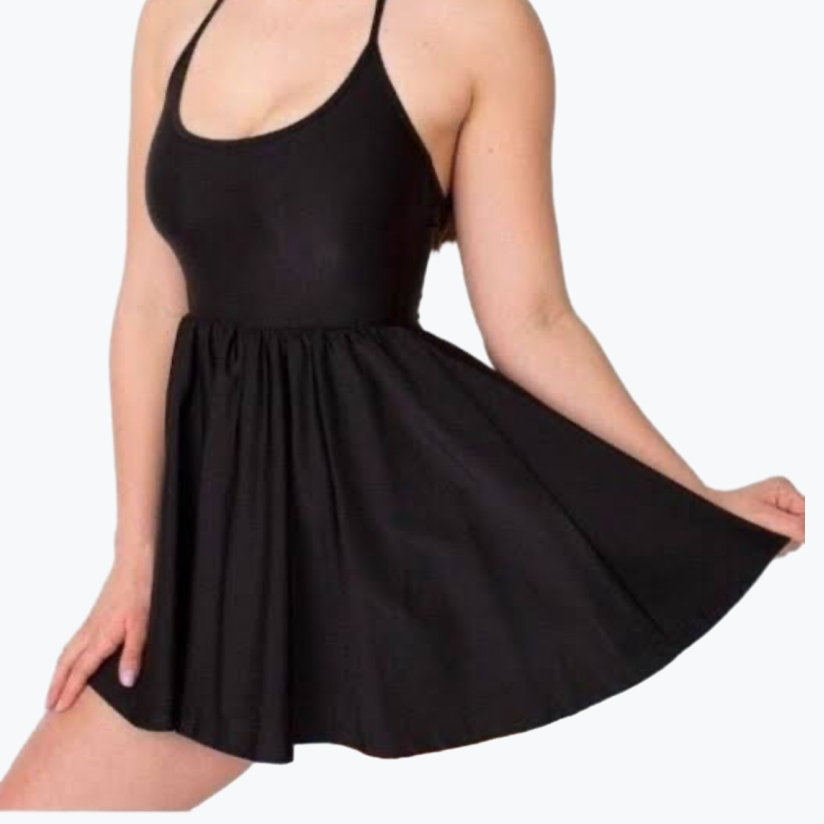 Black American Apparel Polyester Mini Dress