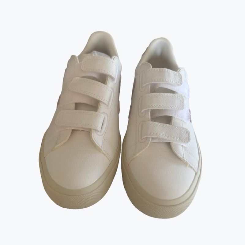 White Veja Leather Casual Sneakers