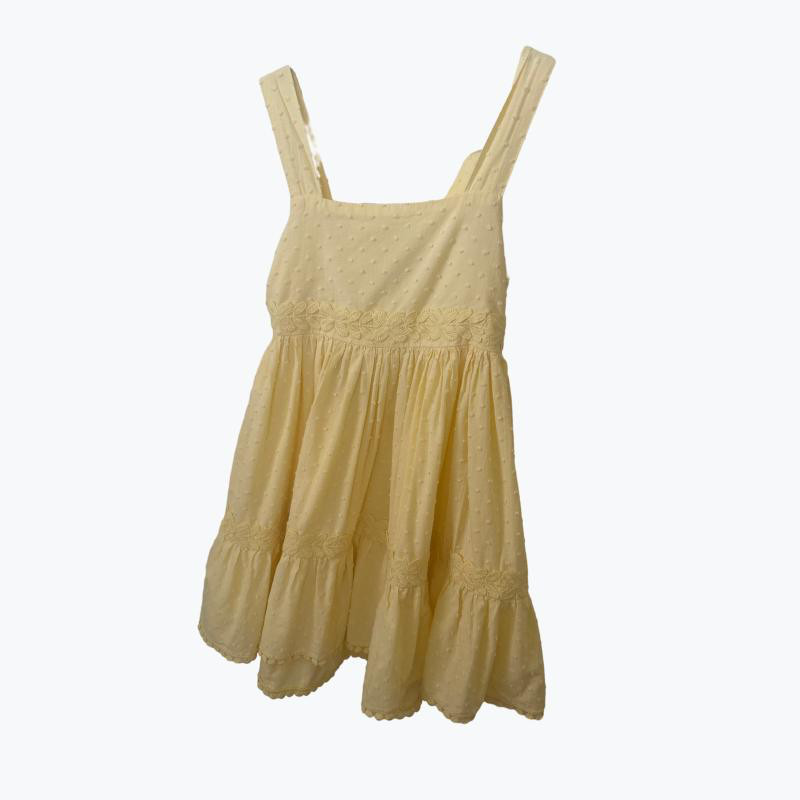 Yellow David Jones Cotton Knee Length Dress