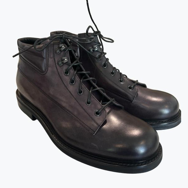 Brown Giorgio Armani Leather Lace Up Shoes