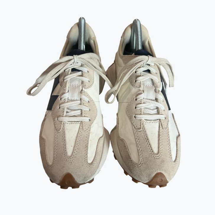 White New Balance Leather Casual Sneakers