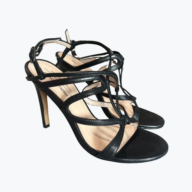 Black Edward Meller Leather High Heeles