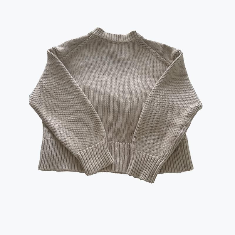 Beige Assemblylabel Cotton Knit Top