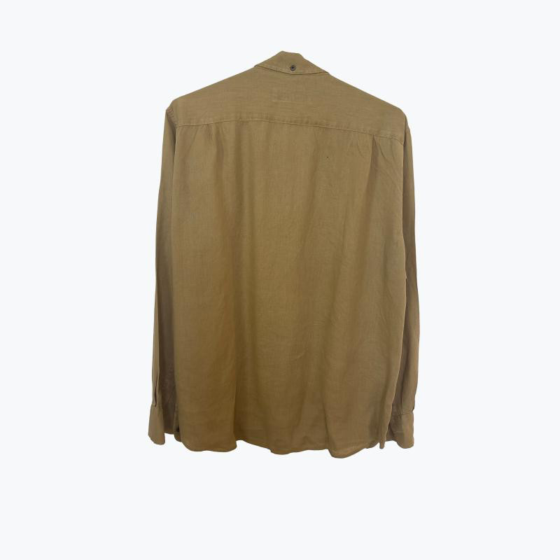 Camel Venroy Linen Casual Shirt