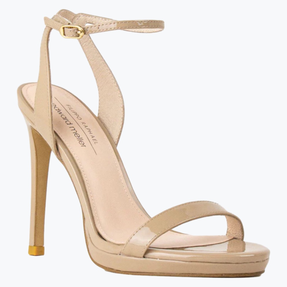 Beige Edward Meller Leather High Heeles