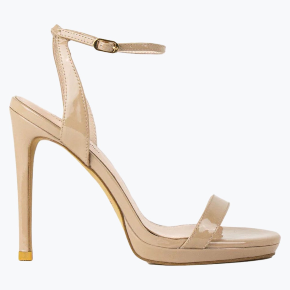Beige Edward Meller Leather High Heeles