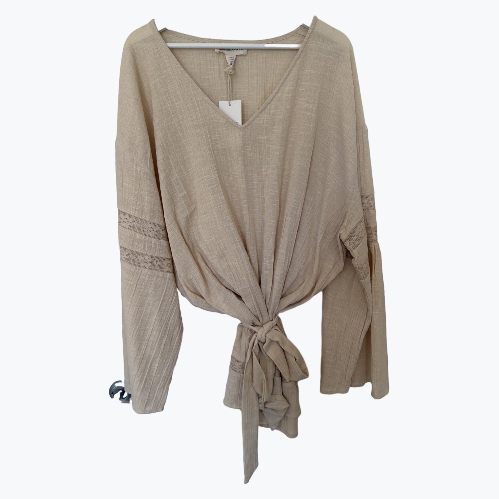 Beige Maurie And Eve Cotton Kaftan Top