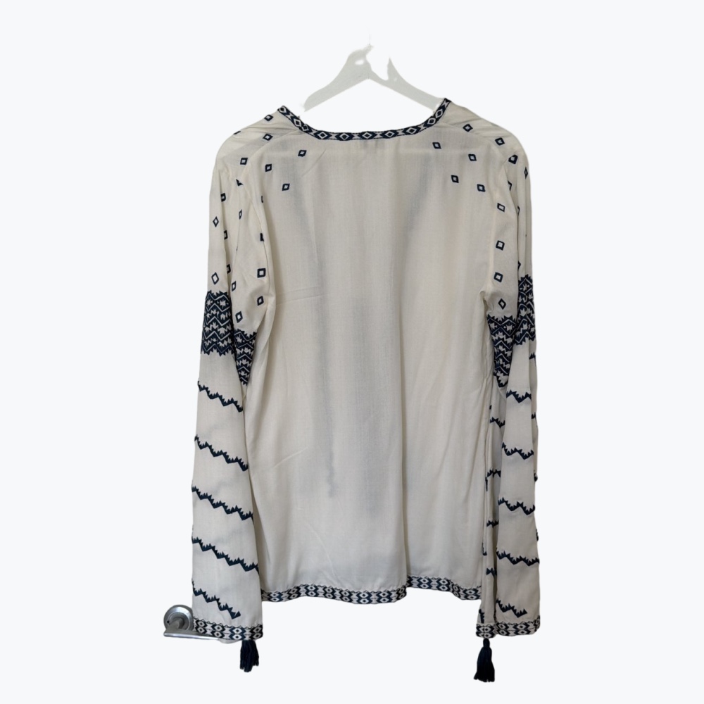 White Talitha Cotton Kaftan Top