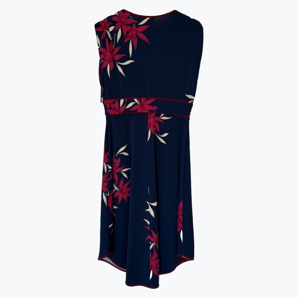 Navy Leona Edmiston Polyester Long Dress