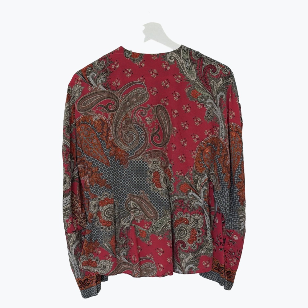 Burgundy Scanlan Theodor Silk Blouse