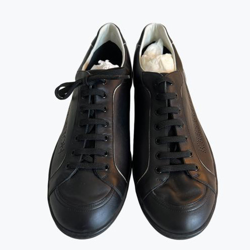 Black Louis Vuitton Leather Casual Sneakers