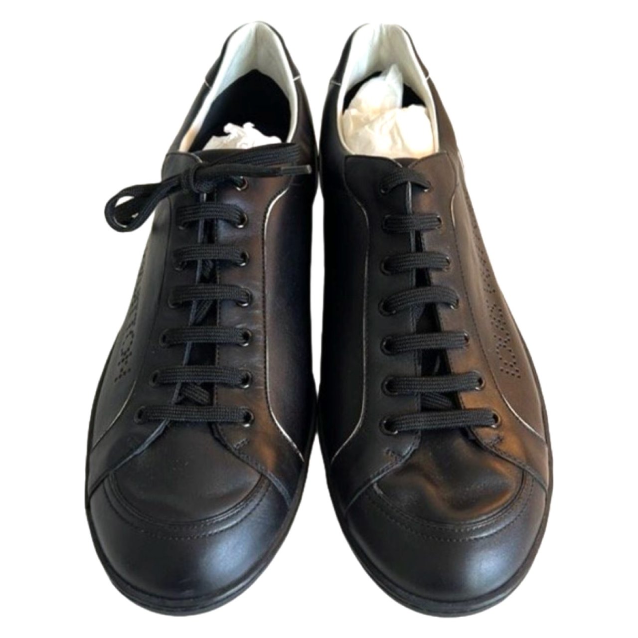 Black Louis Vuitton Leather Boots Shoes