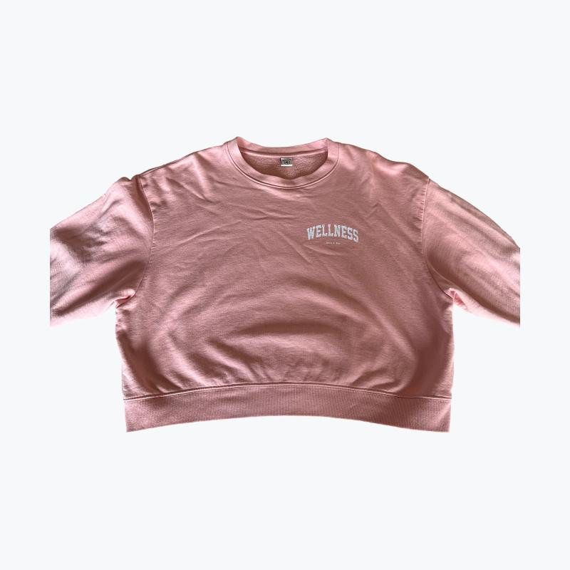 Patel Pink Sporty And Rich Cotton Sweat Top